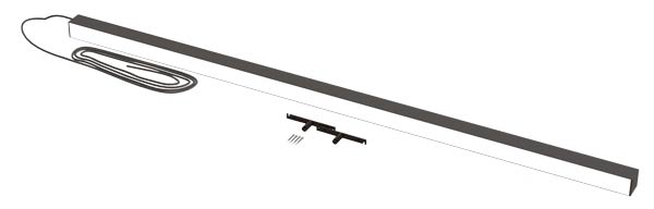 dessin du kit luminaire pour les ilots canopea de Luadescher